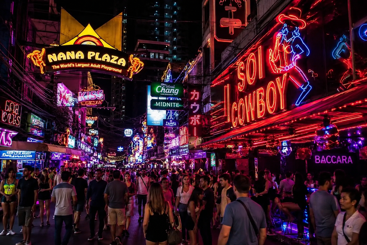 Discover Bangkok nightlife, its famous entertainment districts, history, attractions, restaurants, music, tourism impact, and travel tips for visitors.