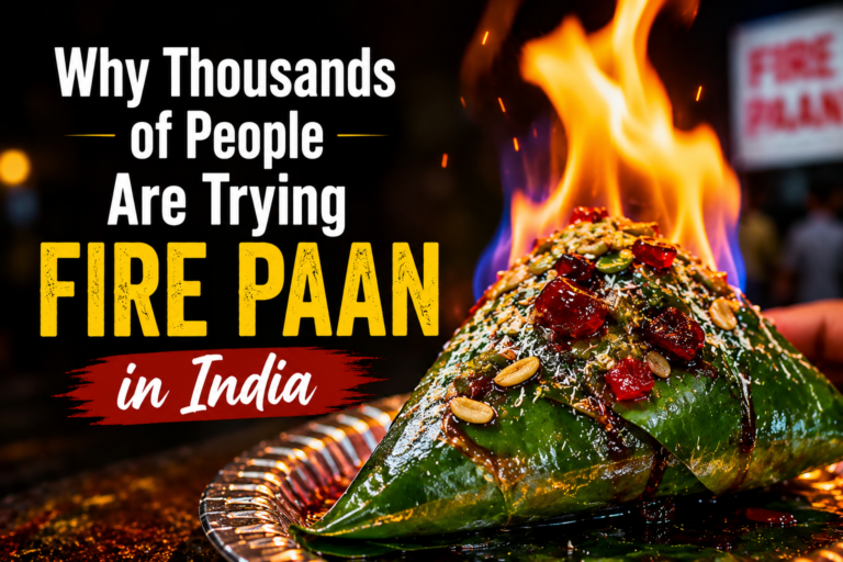 Fire Paan in India