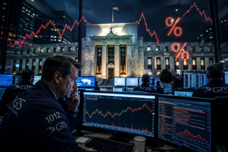 Investors closely monitor financial markets as the Federal Reserve's interest rate decision creates uncertainty about the future of the U.S. economy.